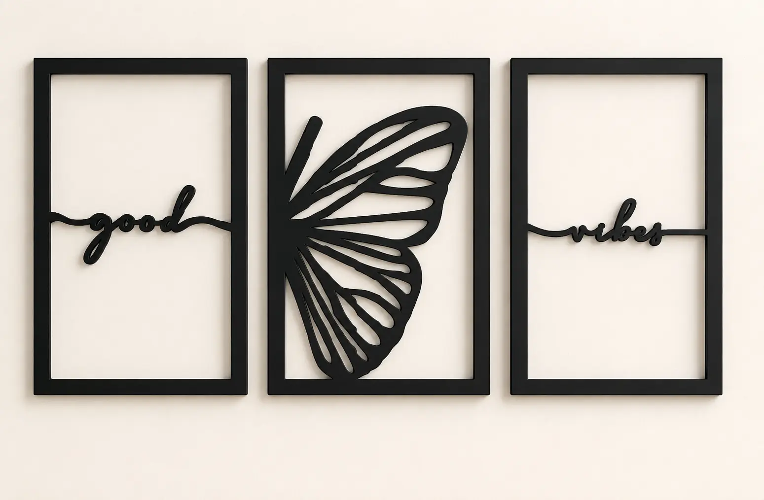 Good Vibes Butterfly Wall Art