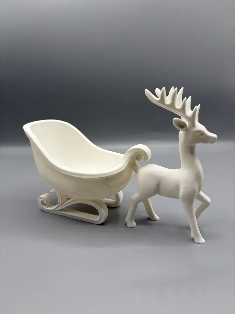 Reindeer & Sleigh Christmas Catchall Bowl